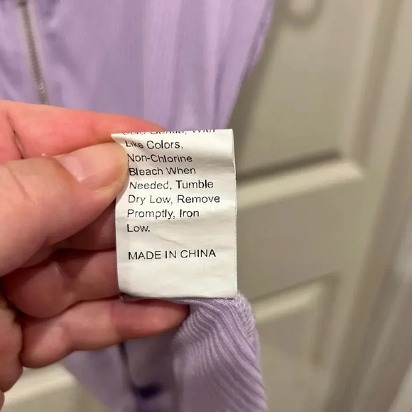 Shein Lavender Purple Zip Up‎ Bodysuit size 8/10 - Picture 6 of 8